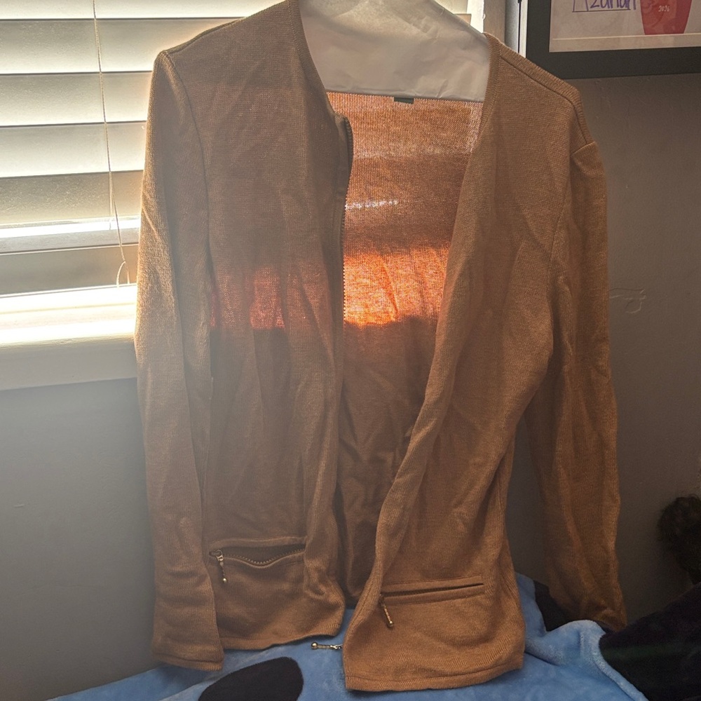 Plenty by Tracy Reese Heathered Mustard Knit Top